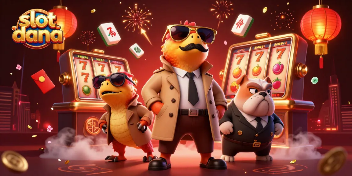 Experience slot dana excitement with three raptors in disguise at a vibrant VIP casino scene.