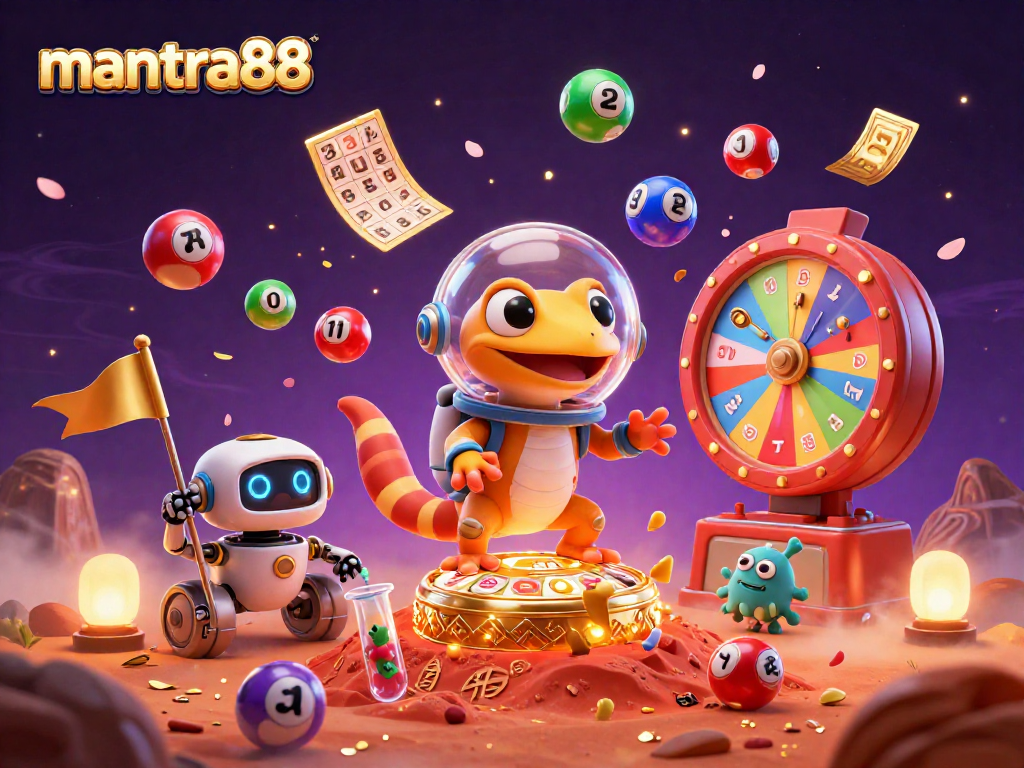 Experience the excitement of mantra88 as a Martian gecko discovers a golden casino!