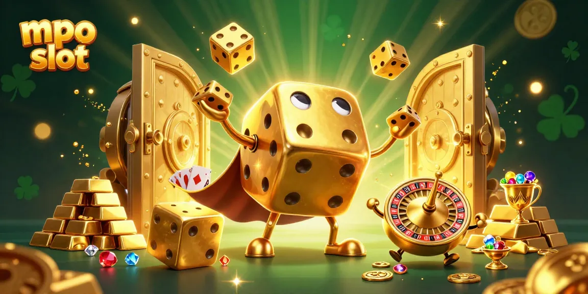 Enhance your mpo slot experience with dynamic 3D casino elements and gold treasures.