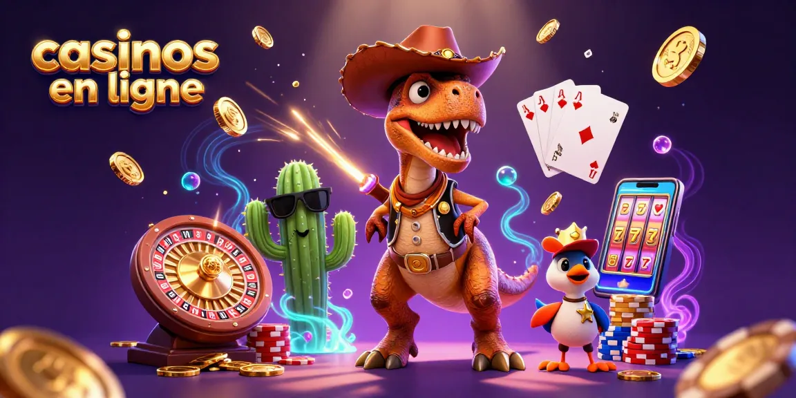 Vivez l'excitation des casinos en ligne avec des personnages animés et des éléments de jeu captivants.