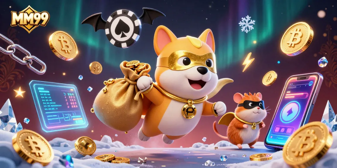 Engage with MM99's vibrant 3D casino scene showcasing gameplay excitement and golden wins.