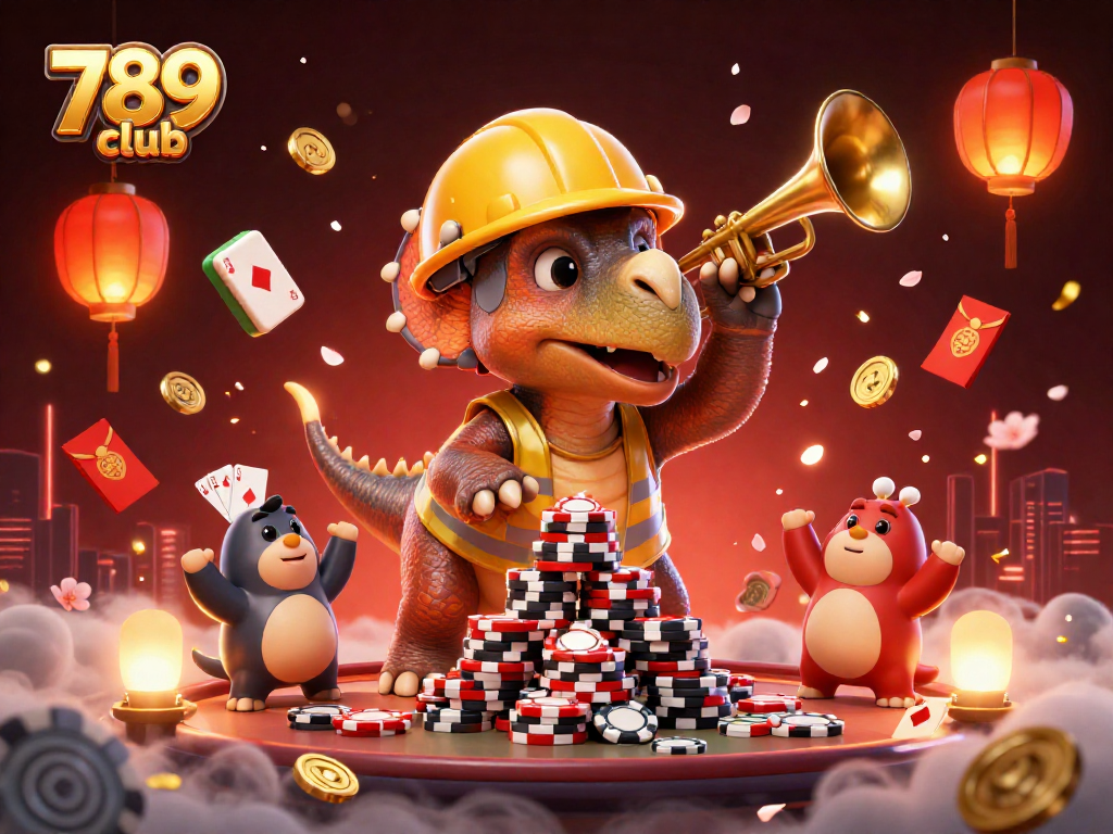 Experience the excitement of 789 club poker with dynamic 3D characters celebrating big wins!