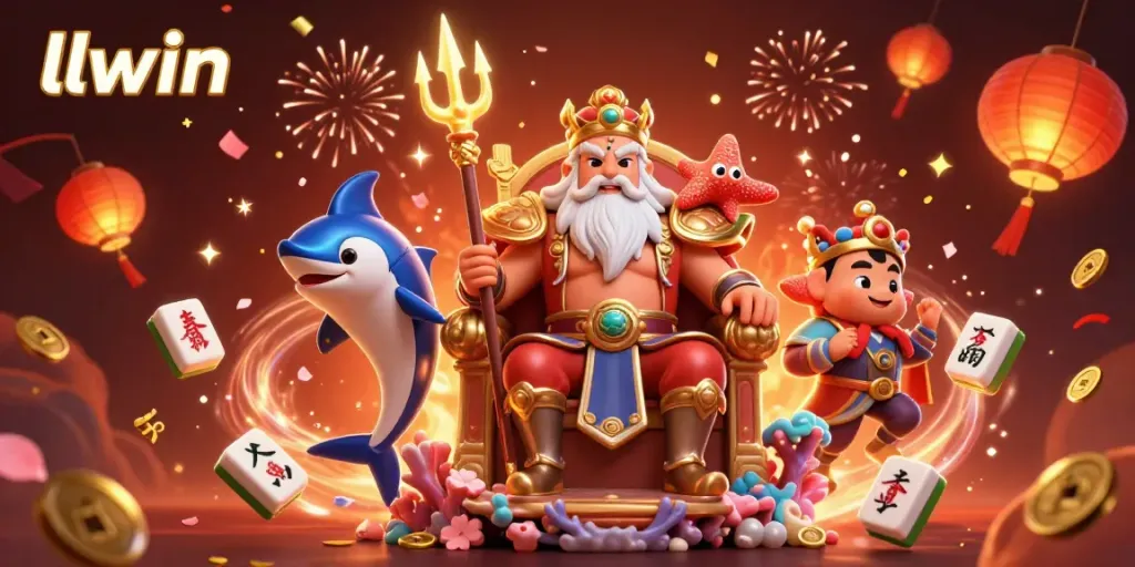 Experience the excitement of llwin as Neptune reigns in a vibrant 3D casino-themed world filled with luck and treasures.