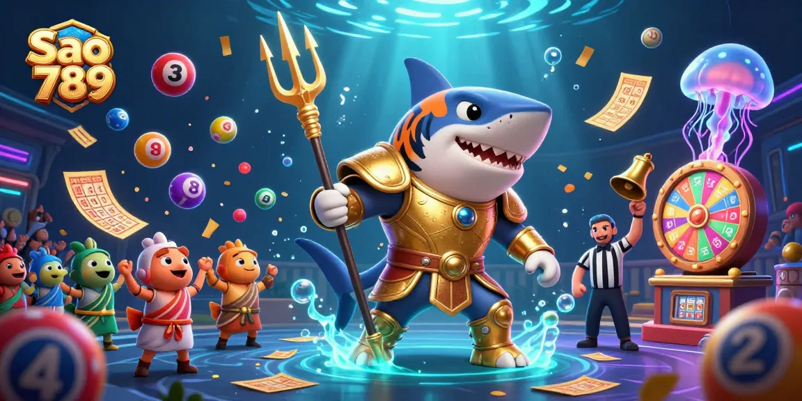 Experience thrilling gameplay at Sao 789 with vibrant lottery elements and captivating underwater scenes.