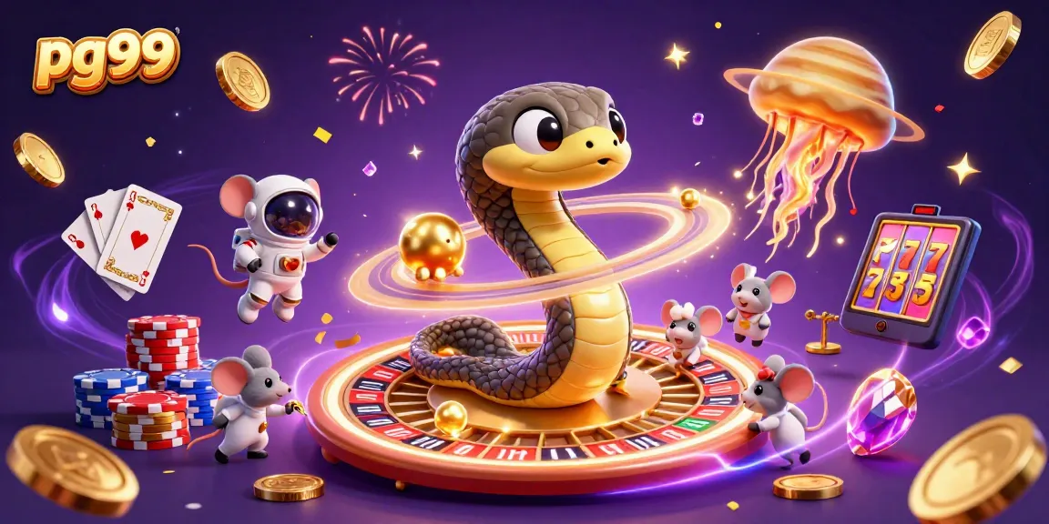 Experience winning moments at pg99 with vibrant cosmic casino elements and astronaut mice gaming.