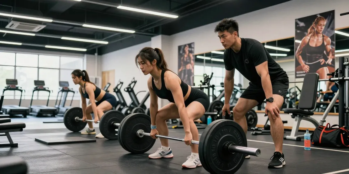 Engaged athletes training in a pharmaqo shop-inspired fitness environment showcasing motivation and strength.