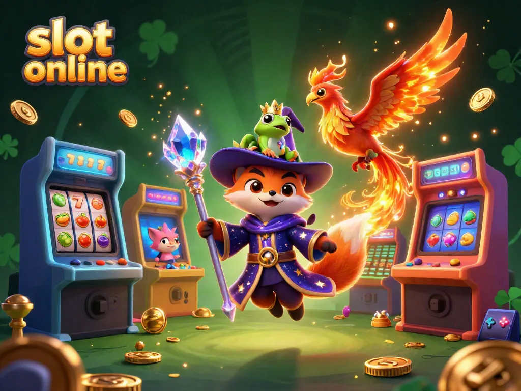Spin and win with dynamic slot online gaming featuring colorful characters and vibrant 3D game elements.