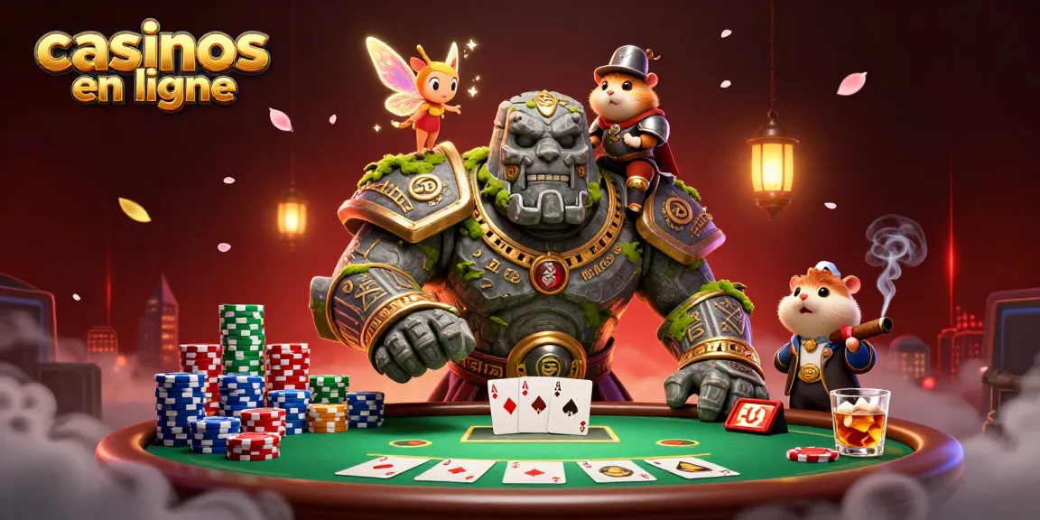 Vivez l'excitation des casinos en ligne avec un golem, une fée et un hamster chevalier.