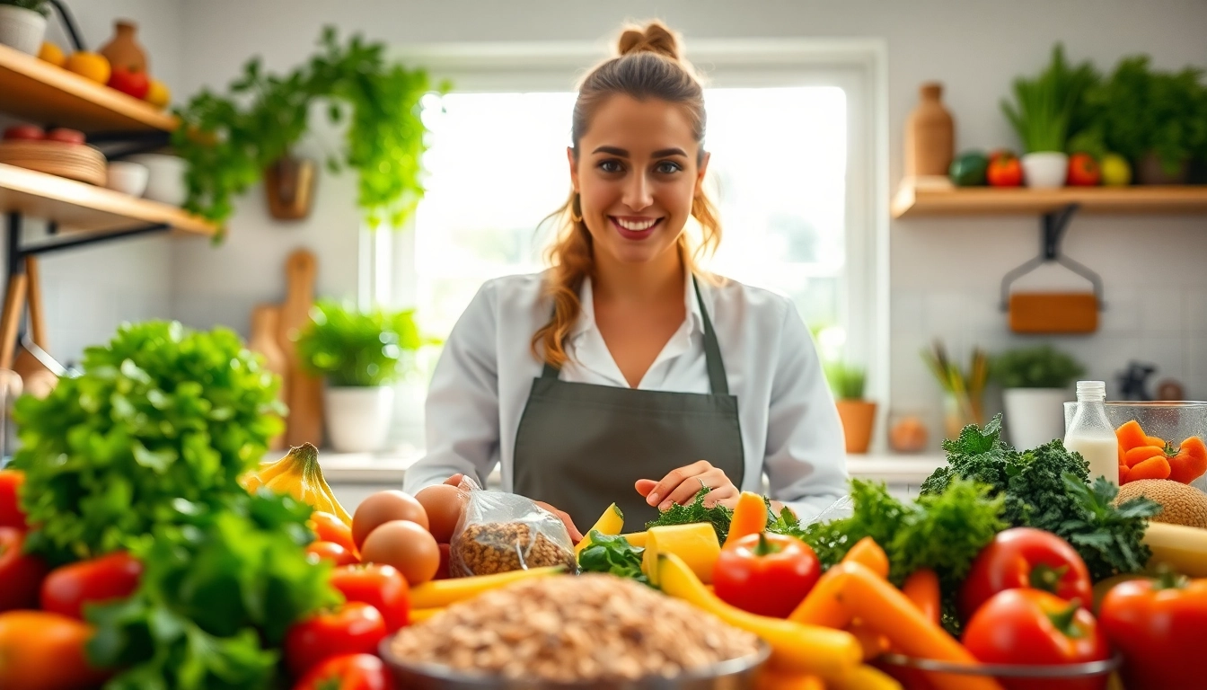 Promote Healthy Eating Habits with a vibrant kitchen display of nutritious meals.
