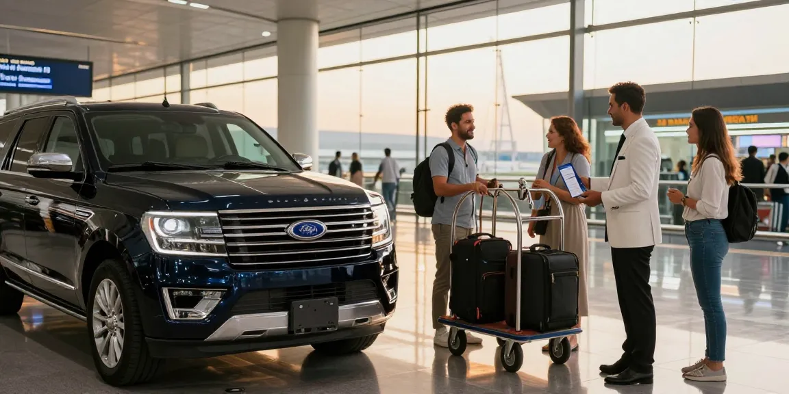 Airport Transfers Service Dubai with a professional chauffeur greeting travelers at Dubai International Airport.