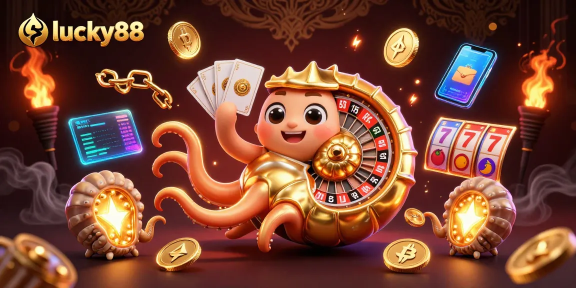 Experience thrilling gameplay with lucky88 in a vibrant 3D casino scene featuring slot elements.