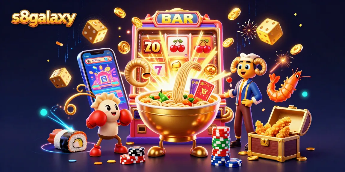 Experience winning strategies at s8galaxy with dynamic 3D casino characters and colorful game elements.