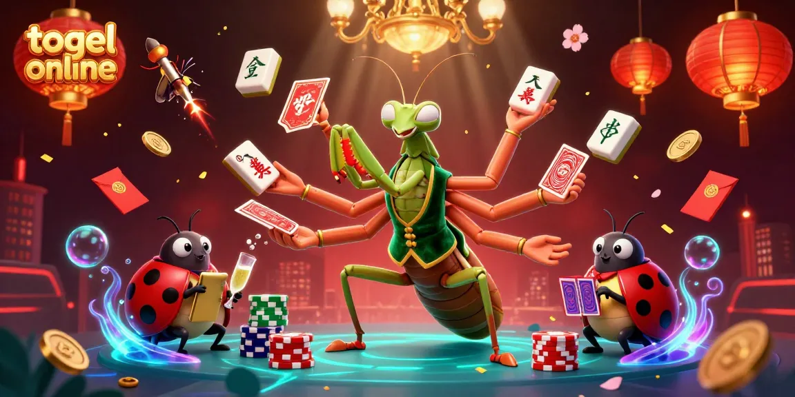 Experience thrilling togel online action in a playful 3D casino scene filled with vibrant characters and elements.