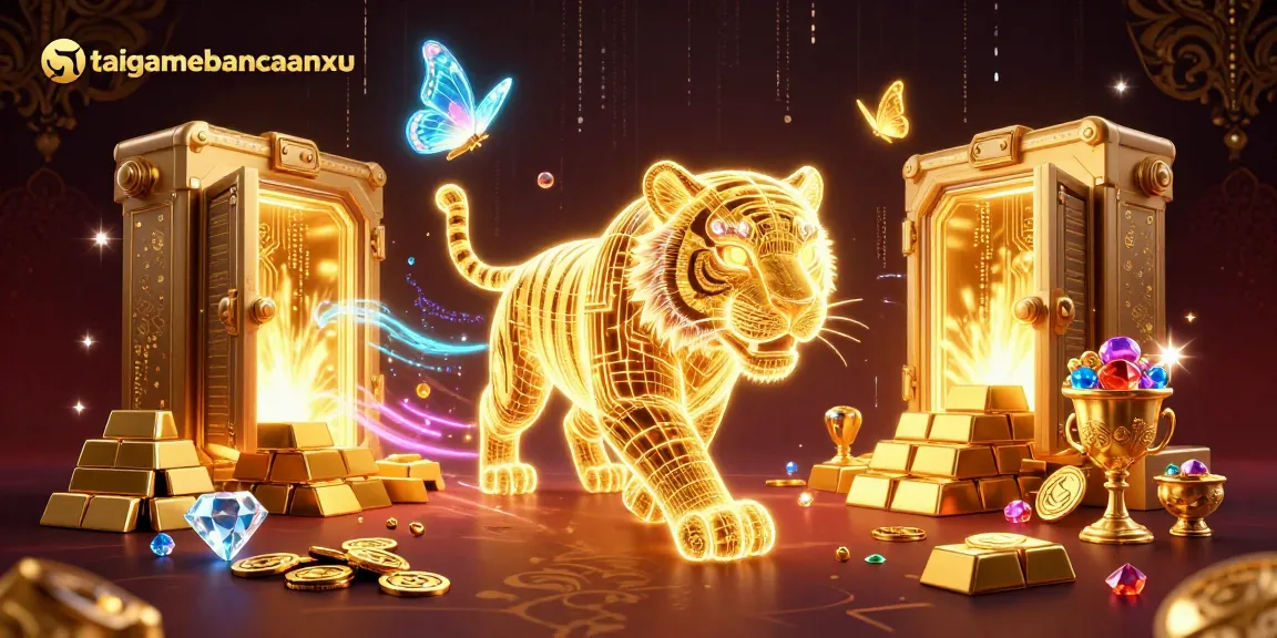 Engage in taigamebancaanxu thrilling adventures within a vibrant neon-lit digital casino.