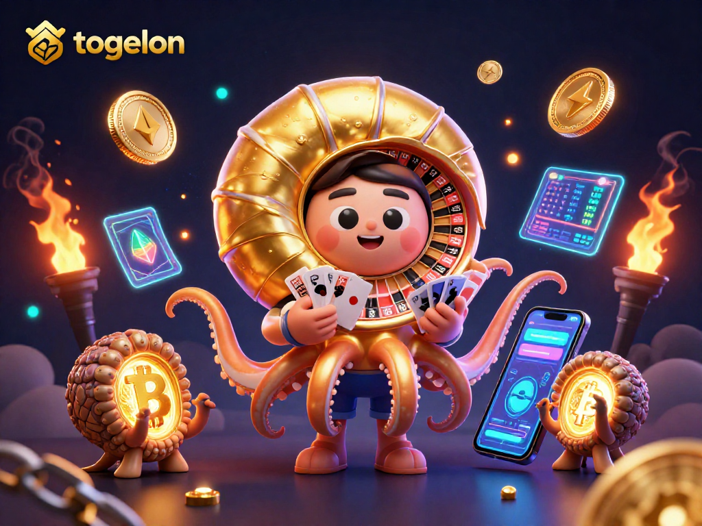 Engage with the togelon thrilling world featuring an ancient nautilus roulette wheel surrounded by crypto elements.
