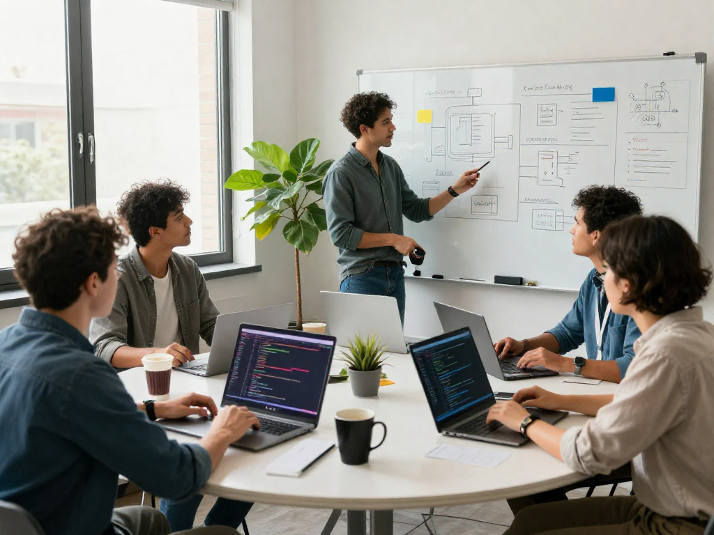 Collaboration in software development at net88 with vibrant coding displays