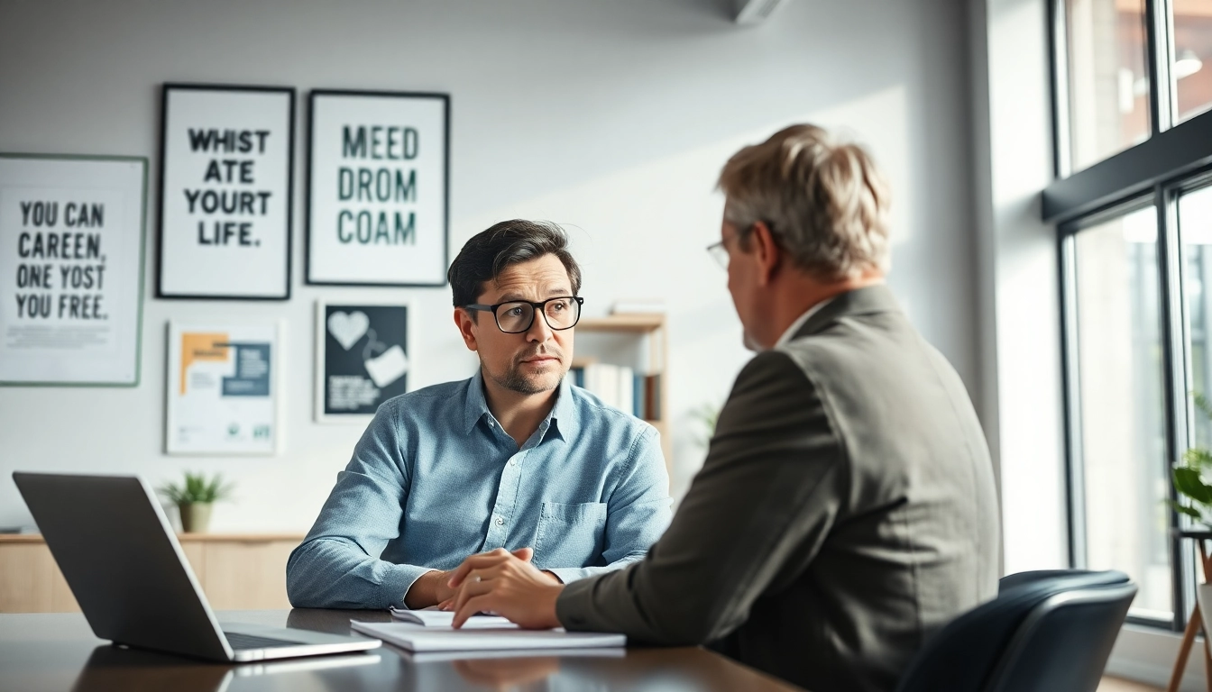 Empowering Career coaching session between a professional coach and client.