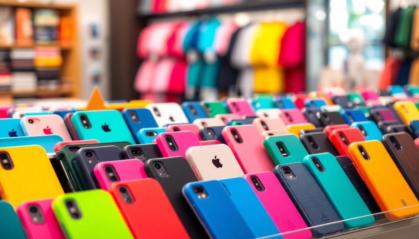 Browse diverse phone case wholesale suppliers showcasing colorful and trendy designs on display.