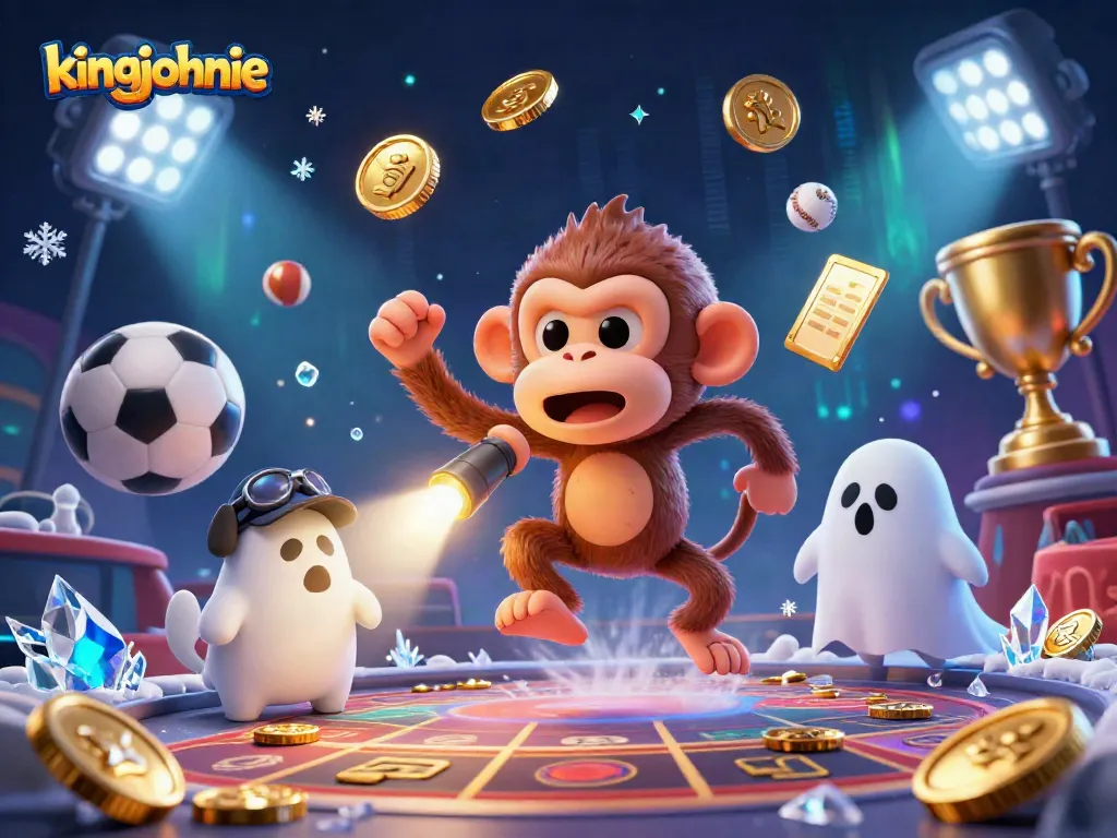 Engage with kingjohnnie in a haunted casino scene filled with golden gaming elements.