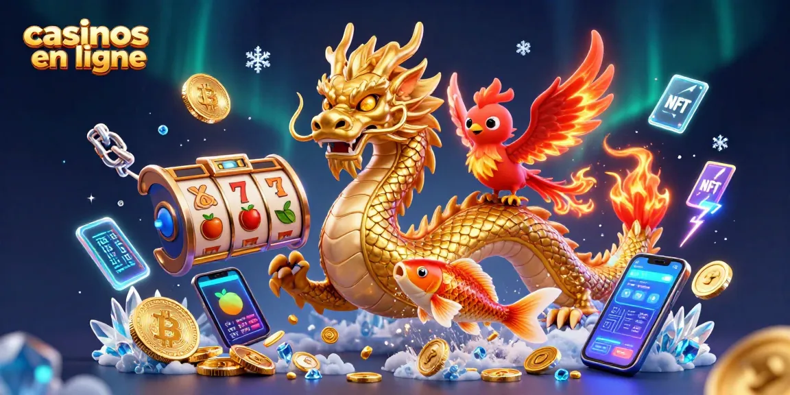 Jouez dans des casinos en ligne avec un dragon chinois, un phénix et un poisson porte-bonheur