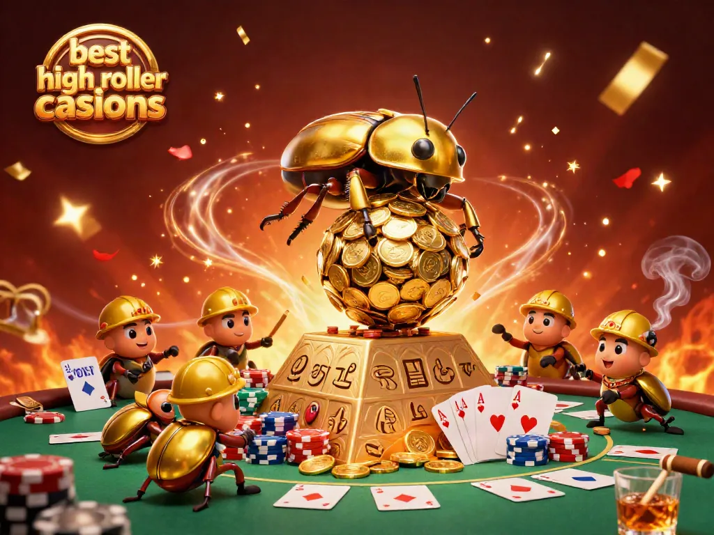 Experience the excitement of the best high roller casinos with golden gameplay elements and vibrant visuals.