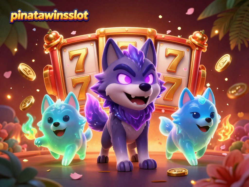 Spin and win with pinatawinsslot amid vibrant cherry blossoms and golden treasures.