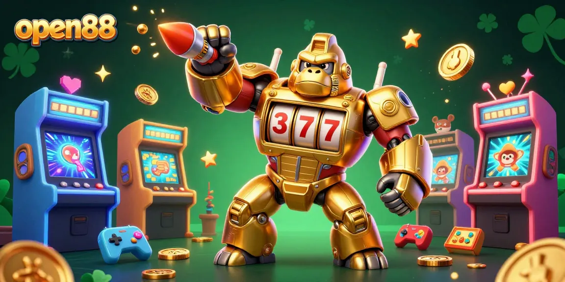 Experience thrilling gaming action with open88's vibrant 3D casino characters and jackpot excitement.