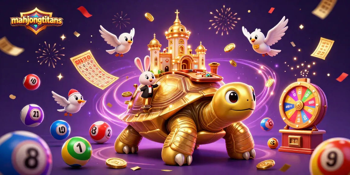 Experience exciting gameplay with mahjongtitans as the golden tortoise hosts a vibrant casino scene.