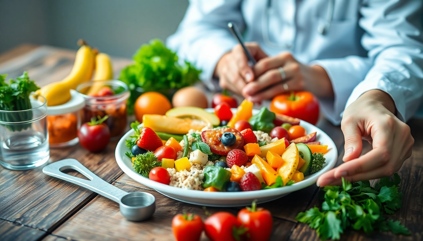 Engaging nutritionist analyzing a balanced meal for effective Weight Loss Diet.