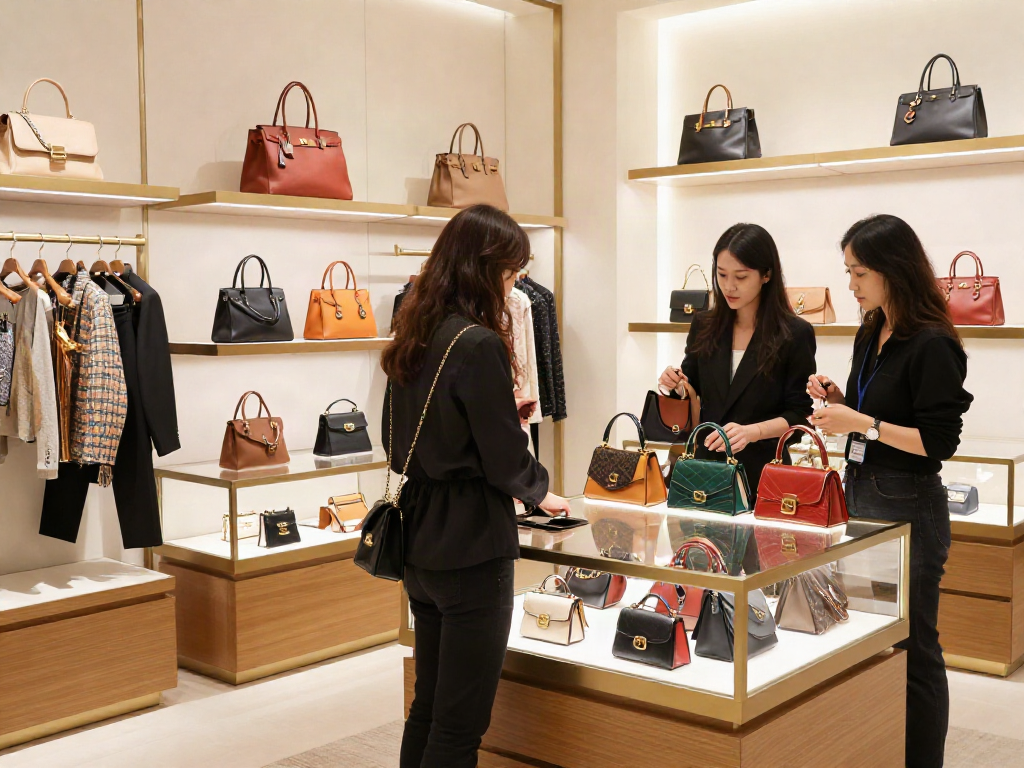 Pengalaman mewah di butik dengan LUXURY111, fashionista menjelajahi barang-barang mewah.