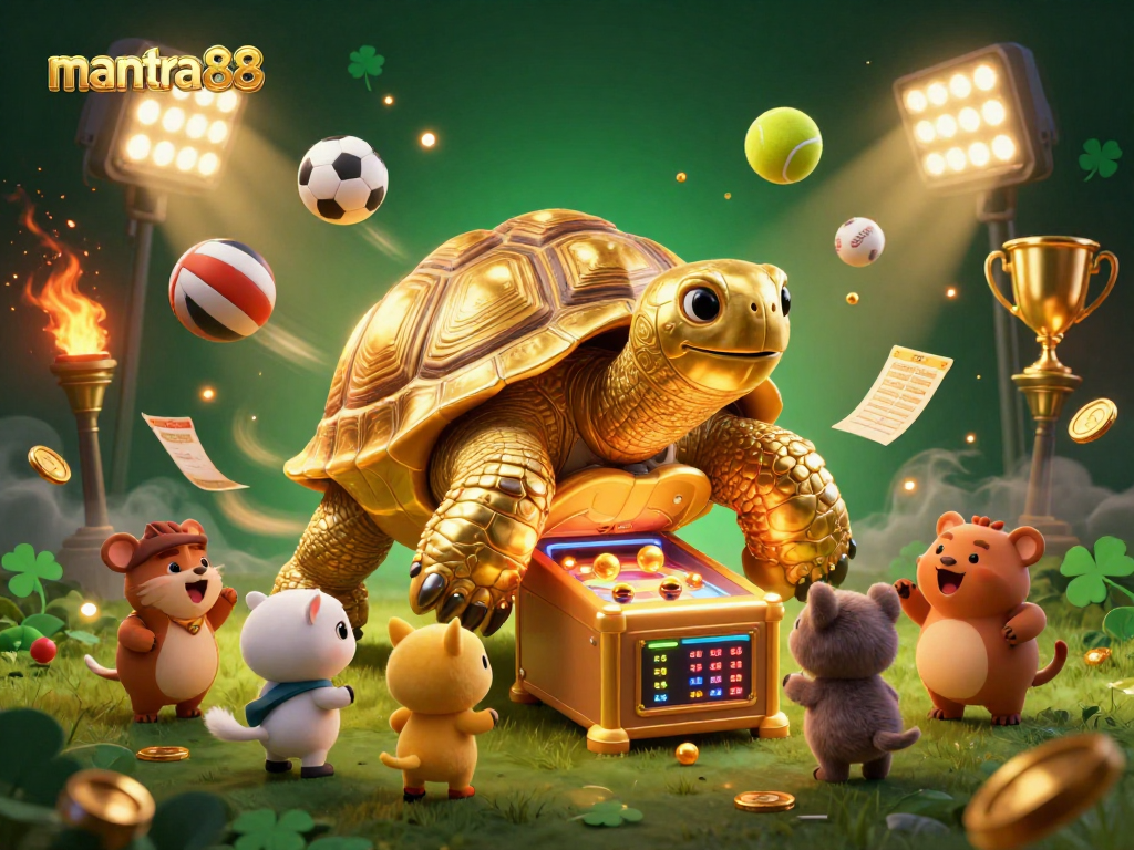 Experience the excitement of mantra88 with vibrant casino elements and engaging characters.