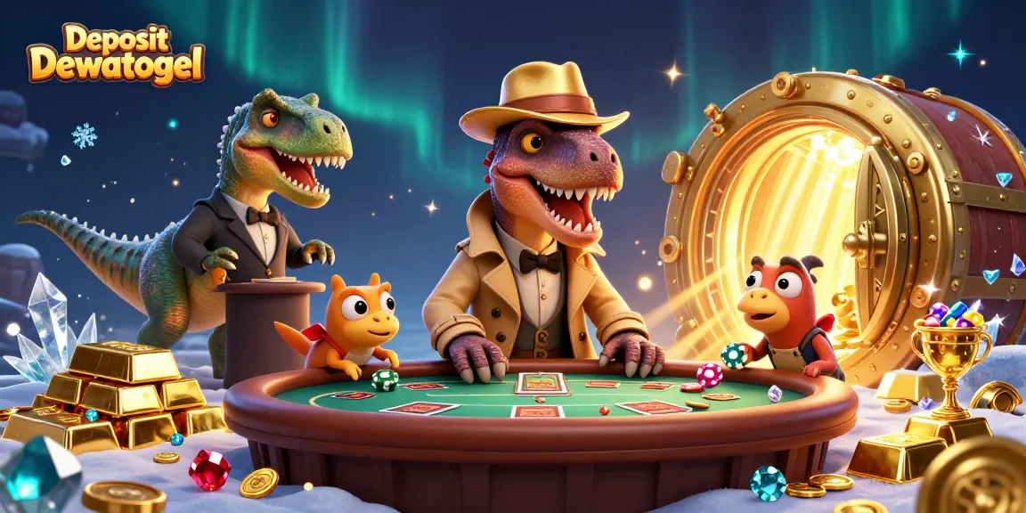Engage in thrilling gameplay at Deposit Dewatogel's blackjack table with vibrant characters and exciting game elements.
